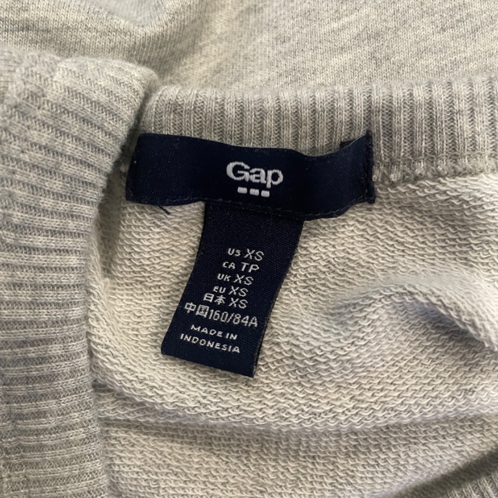 Nwot Gap Basic Gray Knit Sweatshirt Mini Dress Wi… - image 7